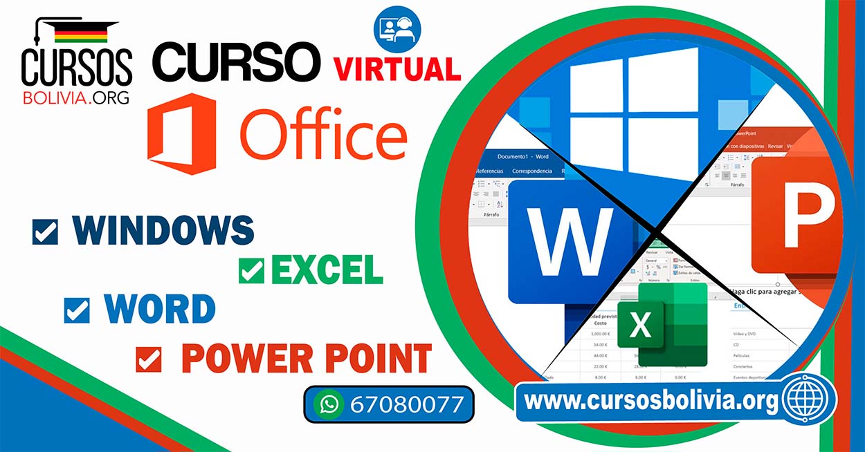 4 Cursos Ofimatica Windows Word Excel PowerPoint 