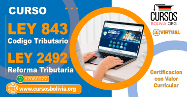 2 Cursos Ley 843  y Ley 2492 Consultoria Impuestos Nacionales Virtual 24/07