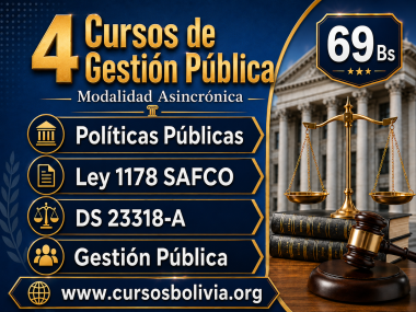 Certificación Curso gratuito de Ley 1178 SAFCO , Políticas Públicas y DS23318-A en vivo por ZOOM